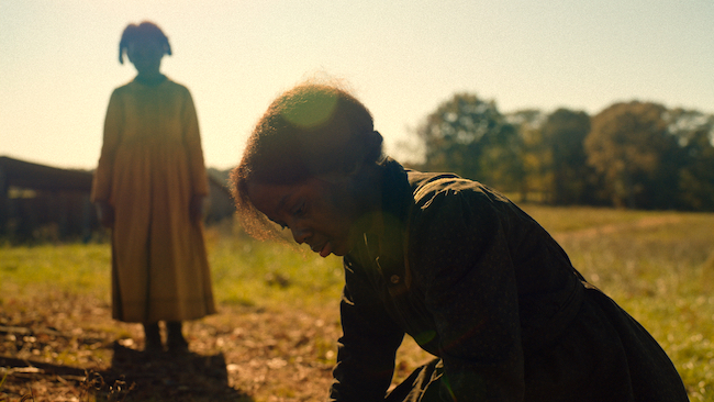 woman and child outside